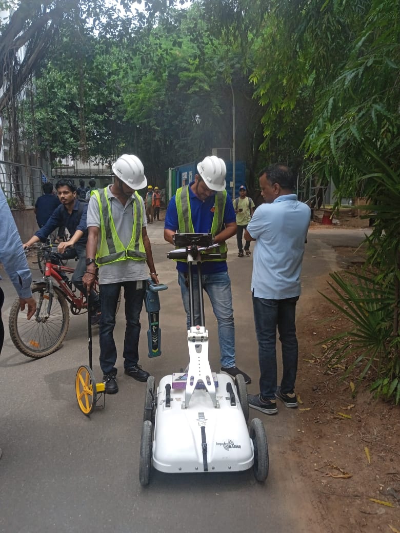 GPR scanning work